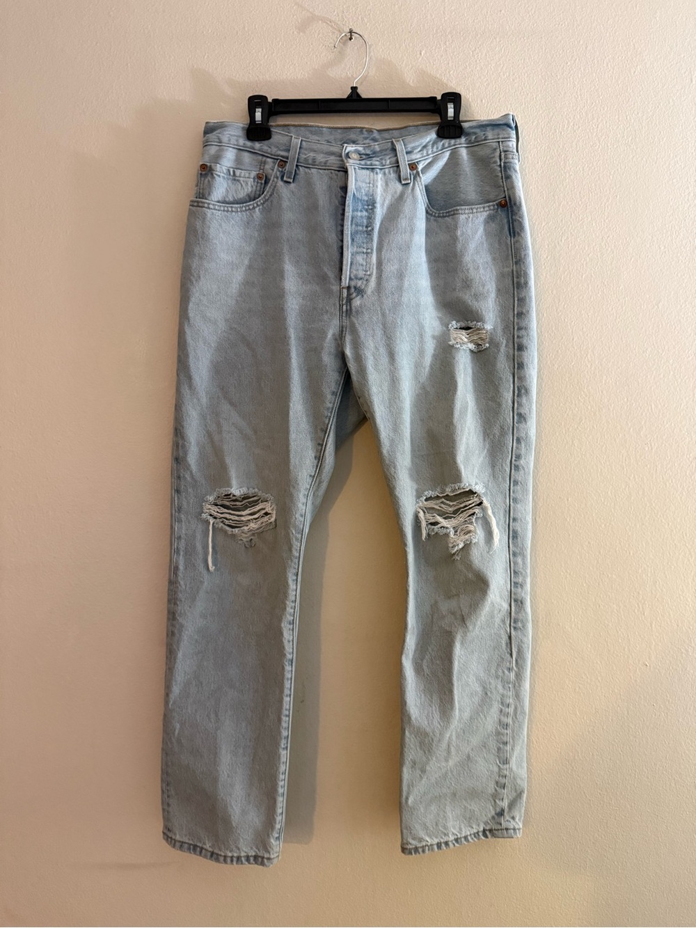 Levi’s Distressed Straight Leg Jean